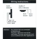 Indicateur 9 LED de niveau GPL Livello avec interrupteur et capteur de réservoir 4 trous