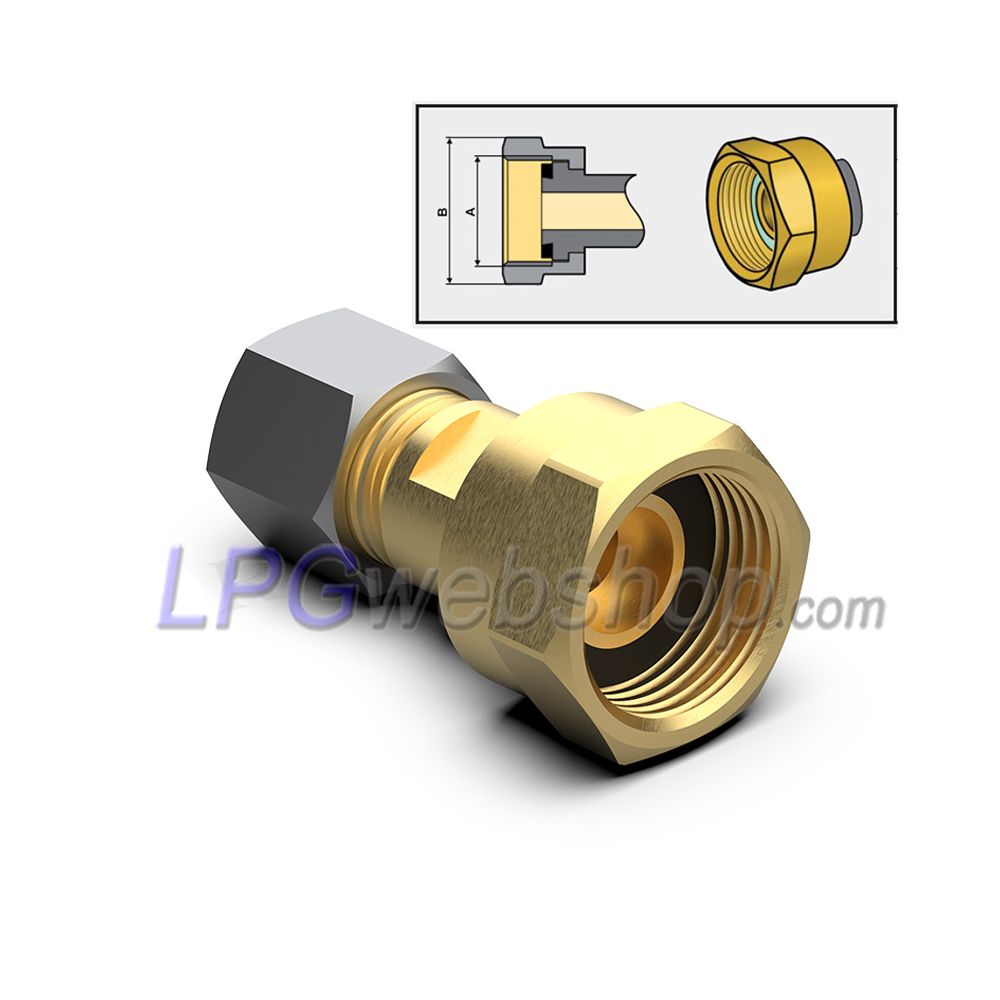 Adapter M20 x 8 mm Klemmverschraubung für M20 Eingangsdruckregler Adapter M20 x 8 mm Klemmverschraubung für M20 Eingangsdruckregler