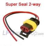 Enchufe bidireccional AMP Super Seal con cable de 15 cm