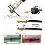 Roll of 50 meter LPG Copper Pipe 8mm with plastic sheathing