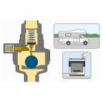 Détendeur de pression GOK Caramatic DriveTwo CS 50mbar 1,5 kg/h - Position horizontale M20x1,5