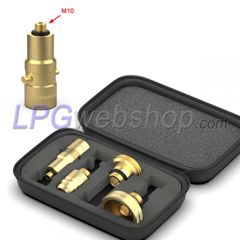LPG-Tankadapter-Set M10 – 4x Tankanschlüsse für alle EU im schicken Etui LPG-Tankadapter-Set M10 – 4x Tankanschlüsse für alle EU im schicken Etui