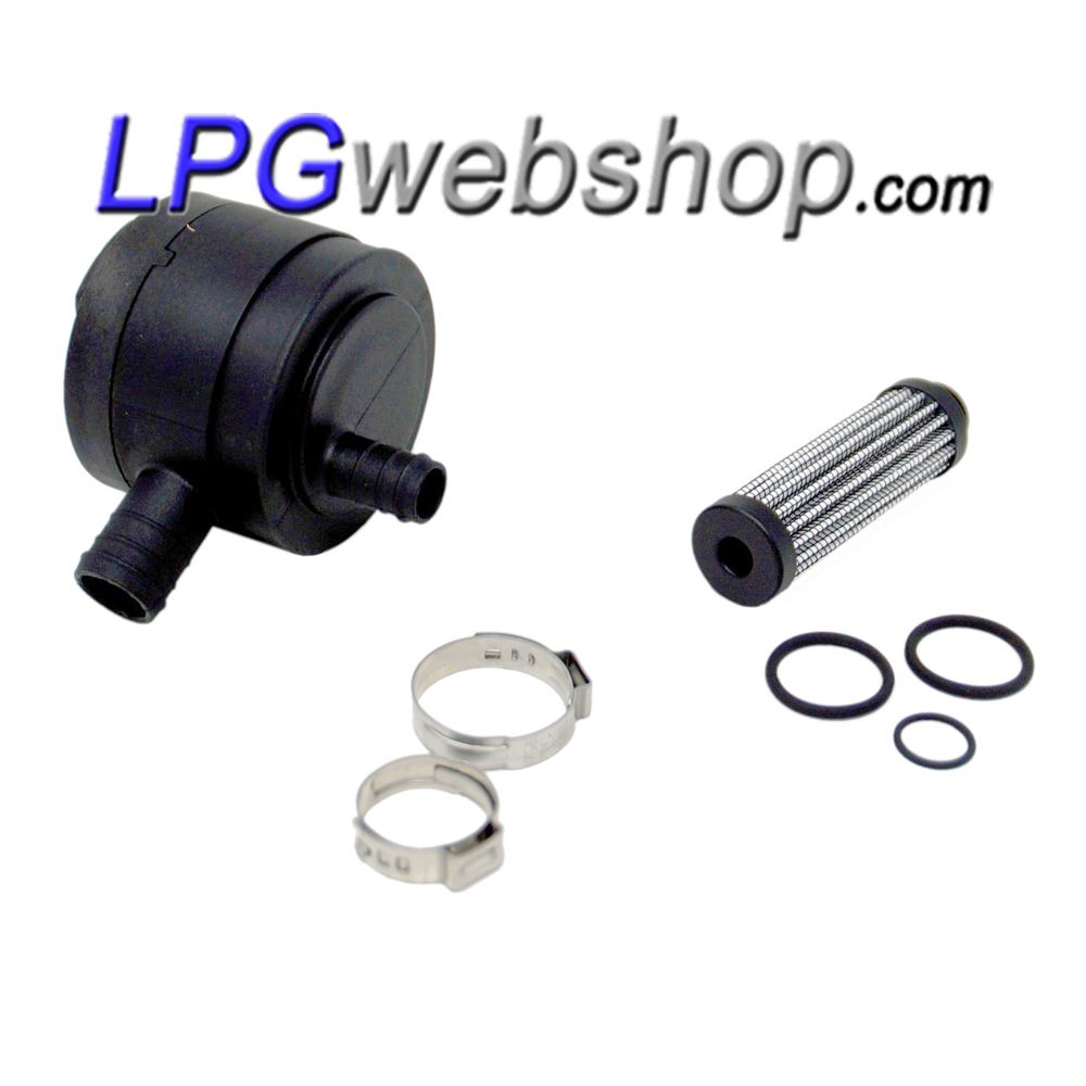 Kit de filtro de gas GLP Prins VSI (1 salida de 16 x 12mm) para Prins VSI-3 con reductor eVP tipo 2 Kit de filtro de gas GLP Prins VSI (1 salida de 16 x 12mm) para Prins VSI-3 con reductor eVP tipo 2