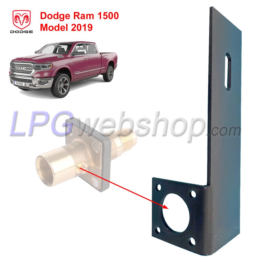 Staffa di montaggio Bocchettone di rifornimento GPL Dodge Ram modello 2019 incl. materiale di montaggio Staffa di montaggio Bocchettone di rifornimento GPL Dodge Ram modello 2019 incl. materiale di montaggio