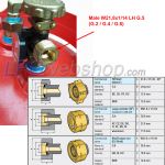 RV Bombola gas GPL 26,5 L leggera in acciaio ricaricabile fino all'80%