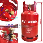 RV Garrafa gás GLP 26,5L leve de aço Recarregável até 80%