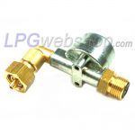 Filtro de GLP de alta pressão F-701-W1 com conector fêmea G.12 angular x conector macho G.12 reto