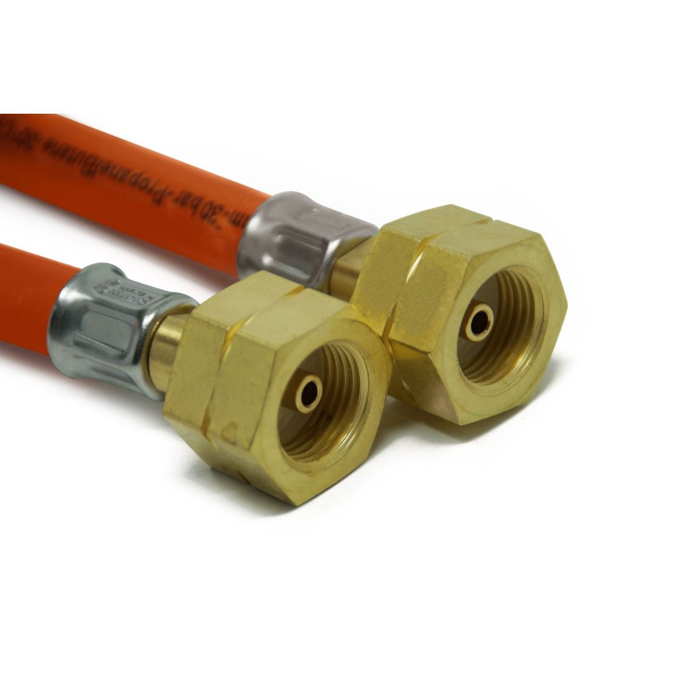 GOK High-pressure Gas Hose 400mm 2 x G.5 SHELL-Kombi Soft (W21,8 x 1/14 lh) Connections GOK High-pressure Gas Hose 400mm 2 x G.5 SHELL-Kombi Soft (W21,8 x 1/14 lh) Connections