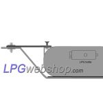 Set of 4 strips for LPG Toroidal Tank 4-Hole - Installation (Spare Wheel Well)