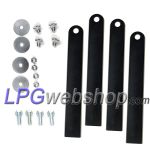 Kit de 4 bandes pour réservoir toroïdal GPL 4 trous - Installation (Logement roue de secours)