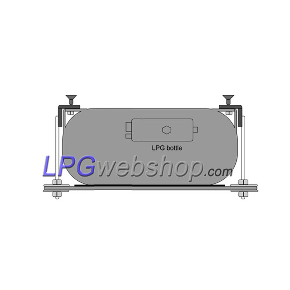 Set di ganci di tensionamento per fissaggio serbatoio toroidale GPL 4 fori - Installazione (Vanità ruota di scorta) Set di ganci di tensionamento per fissaggio serbatoio toroidale GPL 4 fori - Installazione (Vanità ruota di scorta)