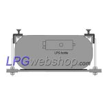 Spanhaakset voor Bevestiging van LPG-Ringtank 4-Gats - Inbouw (Reservewielbak)