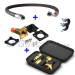 Kit de remplissage GPL avec tuyau de remplissage 1/2" UNF + point de remplissage plat + kit d'adaptateurs de remplissage