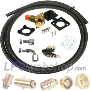 Conjunto de enchimento de GLP 1/2" UNF com tubo de 3m e acoplamentos