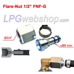 Kit de remplissage GPL 1/2" UNF - W21,8 Point de remplissage avec tuyau GPL de 3 m et connecteurs