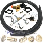 Kit de remplissage GPL double 1/2" UNF - W21,8 Point de remplissage avec tuyau GPL de 4 m et connecteurs