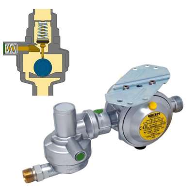 Détendeurs de pression avec capteur de collision