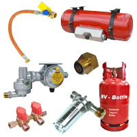 Leisure and Camper Gas (LPG) Parts to use in Motorhome, RV or Foodtruck