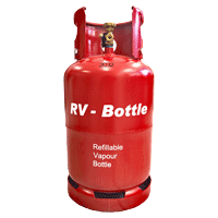 Hervulbare stalen LPG-Gasflessen voorzien van 80% vulstop