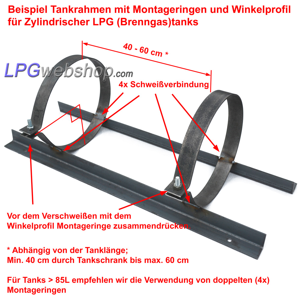 Montagerahmen mit Montageringen