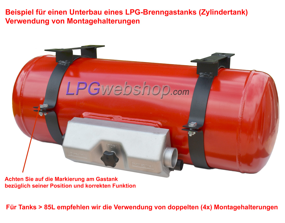 Tankmontagehalter Zylindertanks