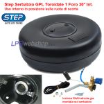 Serbatoio Bombola GPL Toroidale 54L (Ø630x225) STEP 1 Foro 30° Interno Auto Multivalvola inclusa