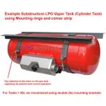 Cyl. Camper LPG Vapor Tank 30L (Ø200x1070) GZWM 4 Hole - Incl. Valves - Camper Cooking