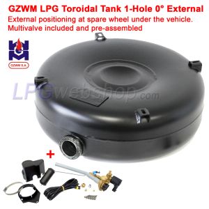 LPG-Unterflurtank 92L (Ø720x270) GZWM 1-Loch 0° Multiventil inklusive