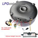 LPG Toroidal Tank 122L (Ø720x350) - GZWM 4-Hole incl. Fittings