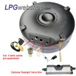 LPG Toroidal Tank 82L (Ø720x250) - GZWM 4-Hole incl. Fittings