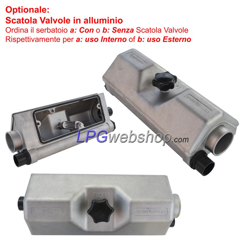 Serbatoio Bombola GPL Cilindrico di 50L (Ø360x582) 4-Fori GZWM con Valvole incluse Serbatoio Bombola GPL Cilindrico di 50L (Ø360x582) 4-Fori GZWM con Valvole incluse