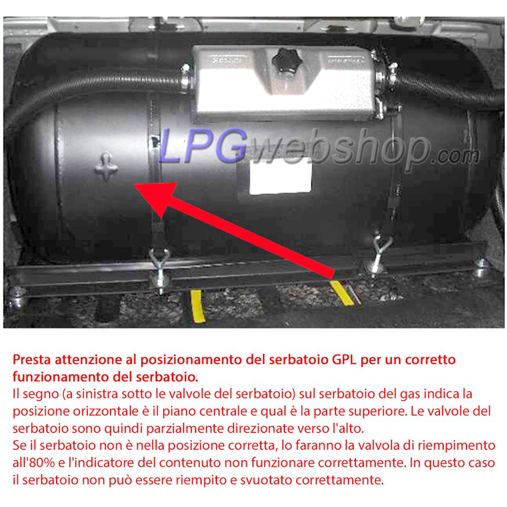 Serbatoio Bombola GPL Cilindrico di 80L (Ø360x892) 4-Fori GZWM con Valvole incluse Serbatoio Bombola GPL Cilindrico di 80L (Ø360x892) 4-Fori GZWM con Valvole incluse