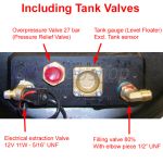 Tanques Cilindrico GLP de 80L (Ø360x892) 4 Furos GZWM válvulas incluídas