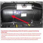 Tanques Cilindrico GLP de 100L (Ø360x1099) 4 Furos GZWM válvulas incluídas