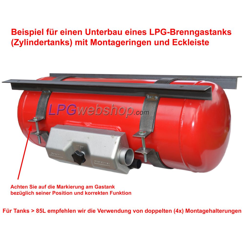 Zylindrischer LPG Brenngastank Wohnmobil 20L (Ø200x720) GZWM 4-Loch - Inklusive Ventile Zylindrischer LPG Brenngastank Wohnmobil 20L (Ø200x720) GZWM 4-Loch - Inklusive Ventile
