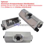 LPG-Zylindertank 180L (Ø450x1250) 4-Loch GZWM inkl. Ventile