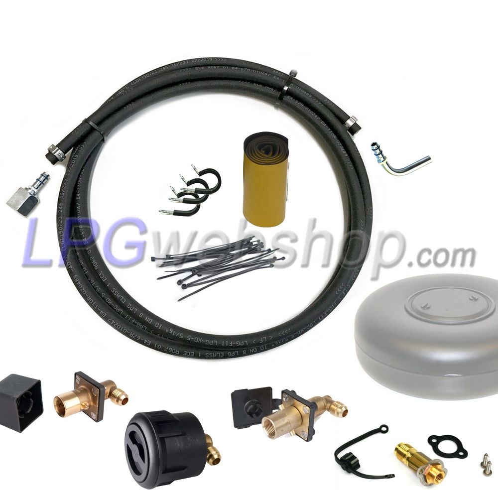 Hecksatz für 1-Loch-LPG-Ringtank (Multivalve) - 8-mm-Rohr Hecksatz für 1-Loch-LPG-Ringtank (Multivalve) - 8-mm-Rohr