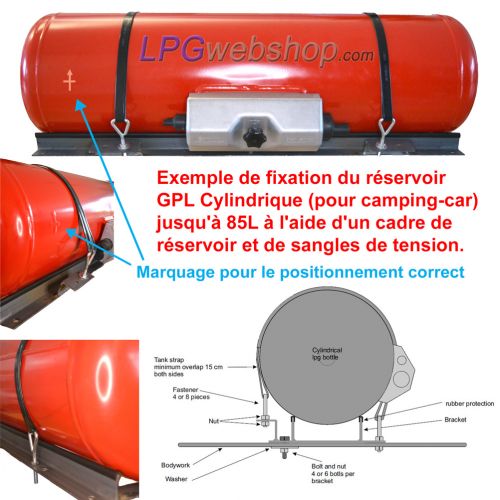 Réservoirs GPL pour Camping-Car. Réservoir GPL gazeux