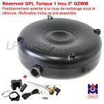 Réservoir GPL Torique 84L (Ø720x250) Extérieur GZWM 1 trou 0° Polyvanne incluse