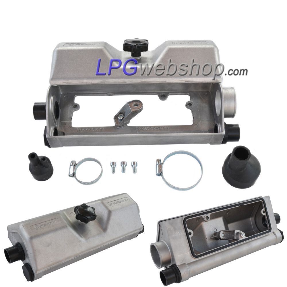 Option : Boîtier étanche au gaz GPL en aluminium OP-280 pour réservoirs GPL à 4 trous Option : Boîtier étanche au gaz GPL en aluminium OP-280 pour réservoirs GPL à 4 trous