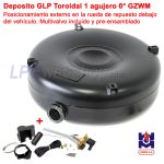 Depósito GLP Toroidal de 92 l (Ø720 x 270) GZWM, 1-Agujero 0° Externo Multiválvula incluida