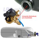 Depósito GLP Toroidal de 51 l (Ø600 x 220) GZWM, 1-Agujero 0° Externo Multiválvula incluida