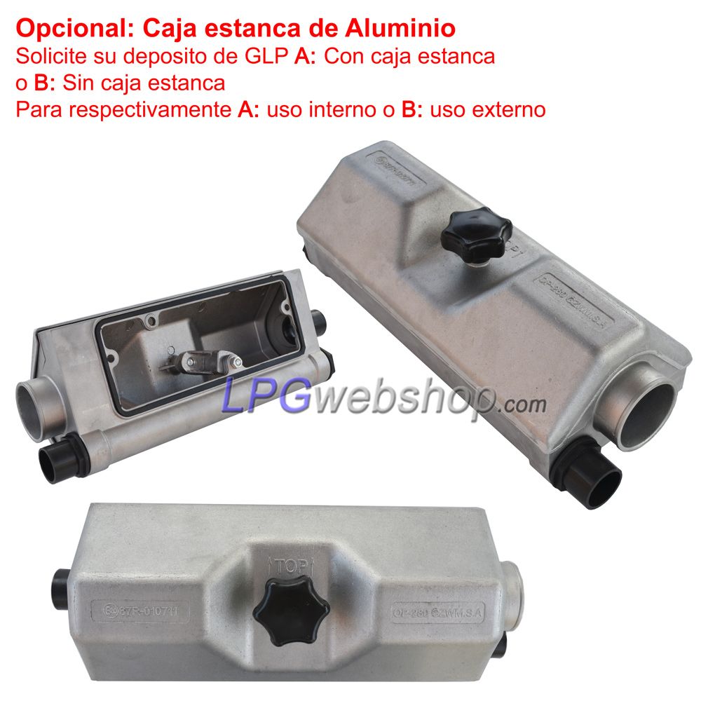 Depósito GLP Toroidal de 122 l (Ø720 x 350) - GZWM 4-Agujeros con Válvulas incluidas Depósito GLP Toroidal de 122 l (Ø720 x 350) - GZWM 4-Agujeros con Válvulas incluidas