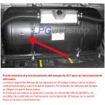 Depósito GLP Cilíndrico de 90 l (Ø400 x 847) GZWM 4-Agujeros con Válvulas incluidas