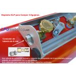 Depósito de GLP para Autocaravanas 20L (Ø200x720) Cilíndrico 4 Orificios GZWM - Uso Doméstico