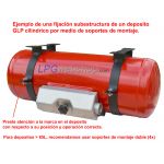 Depósito de GLP para autocaravanas 70L (Ø300x1085) Cilíndrico 4 Orificios GZWM - Uso doméstico