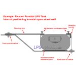 Depósito toroidal GLP de 67L (Ø650x240) 4 Furos STAKO válvulas incluídas