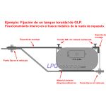 Depósito GLP Toroidal de 55L (Ø600 x 230) - STAKO 4-Agujeros con Válvulas incluidas