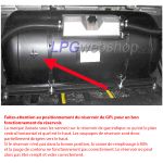 Réservoir GPL Cylindrique 70L (Ø300x1088) STAKO 4 trous 52° compris les raccords