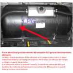 Depósito GLP Cilíndrico de 60L (Ø300x940) STAKO 4-Agujeros con Válvulas incluidas